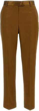 Alberto Biani Slim-fit Broeken - Dames - Slim Fit Broeken - Bruin - M - Katoen - Broeken