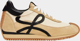 Loewe Flow Runner Suede and Leather Sneakers