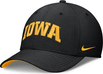 Nike Iowa Classic Swooshflex Nike Mens Dri-FIT College Hat in Black | NC0300AIA-X2E