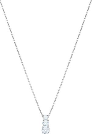 Swarovski Stilla Pendant Necklace in Silver /Clear Crystal at Nordstrom