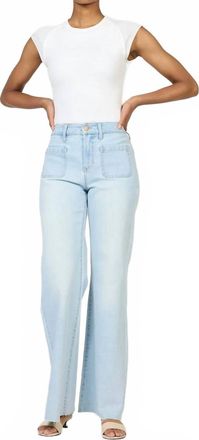 Dear John Denim Micah Mid Rise Wide Leg Jeans In Misty Cloud