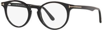 Tom Ford 48mm Round optical glasses in Black at Nordstrom