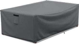 OEM Funda Impermeable Para Muebles De Patio, Funda Para Mesa De Centro, Funda Resistente Rectangular Para Mesa De Exterior, 122 X 71 X 33 Cm, Color Gris
