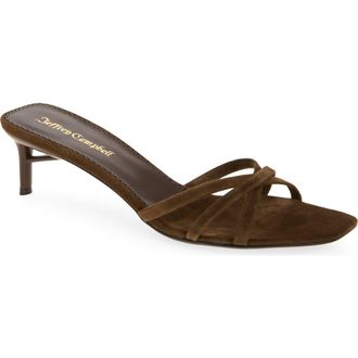 Jeffrey Campbell Nicoise Slide Sandal in Brown Suede at Nordstrom, Size 5.5