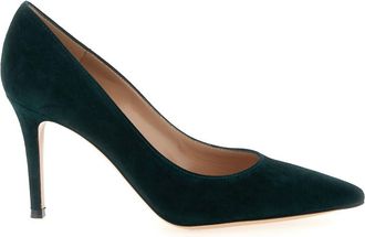 Gianvito Rossi Green Suede Pumps