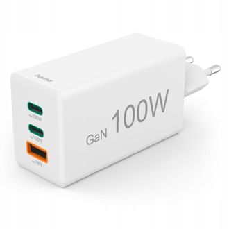 Hama Alimentatore Ca Hama Per Laptop 100w Gan Pd Qc 2x Usb C 1 Pz