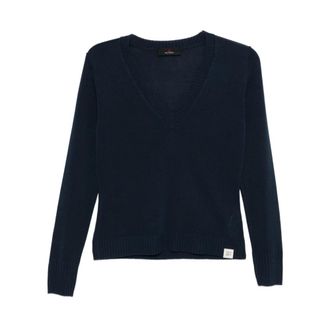 Peuterey V-neck Knitwear, female, Blue, Size: XL Jan Vi V-neck Sweater