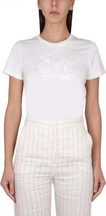 Max Mara White Crew Neck Top