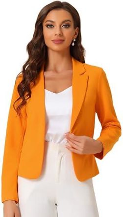 BOSS - Blazer court Slim Fit sans col
