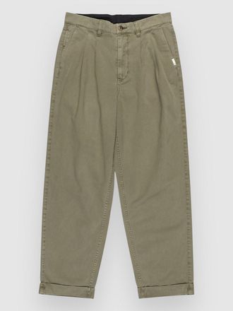 Element Big Pleated Chino Pantaloni verde