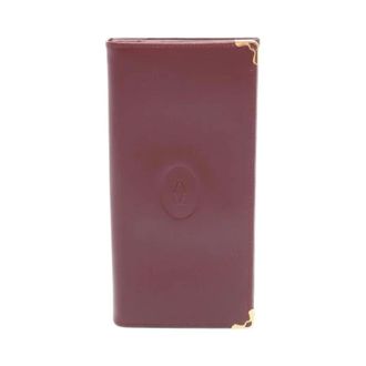 Cartier Pre-owned Wallets, female, Red, Size: ONE SIZE Pre-owned Must Line Leather Long Wallet