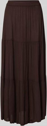 Only Ausgestellter Maxi-Rock aus reiner Viskose Modell MIKKA in Schoko, Gr&ouml;&szlig;e XL