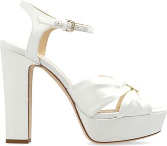 Jimmy Choo London Heloise 120mm sandals - women - Leather - 36,5 - White