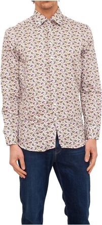 Etro Camicia Spread Fantasia - Heren - Casual Overhemden - Veelkleurig - 3XL - Katoen - Overhemden
