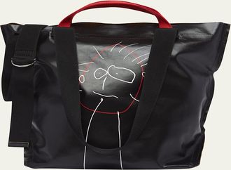 Plan C Medium Printed Shopper Tote Bag