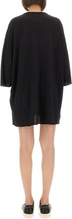 Rick Owens Oversized Viscose Blend T-Shirt - Black
