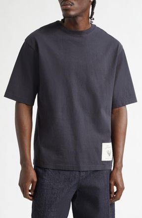 Jacquemus Le T-Shirt Torneo Graphic T-Shirt in Rosemary Label Dark Navy at Nordstrom, Size X-Large
