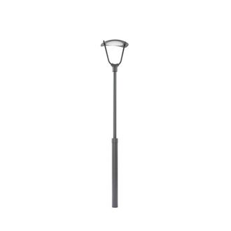 Lucande Farola exterior de aluminio gris