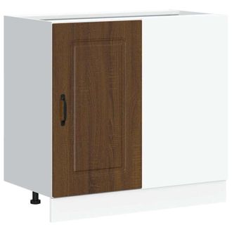 vidaXL Base Da Cucina Kalmar Rovere Marrone In Legno Multistrato - Vidaxl