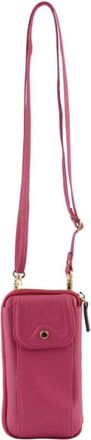 Pourchet Portable Telefoonhoes - Dames - Telefoonaccessoires - Roze - ONE Size - Leer - Accessoires