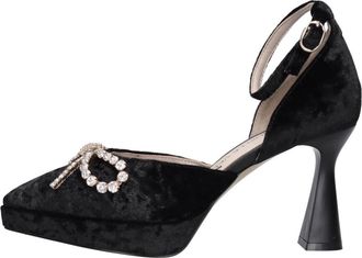 Emanuelle Vee Zwart - Dames - Pumps - Zwart - 38 EU - Leer - Schoenen
