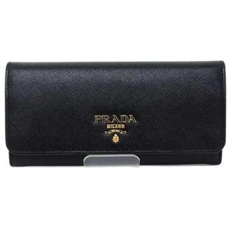 Prada Portafoglio lungo (a libro) Pre-owned - - Pre-owned - Donna - Nero - ONE SIZE