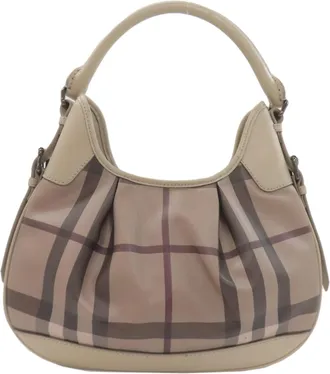 Burberry Gray Pvc Tote Bag (Pre-Owned)