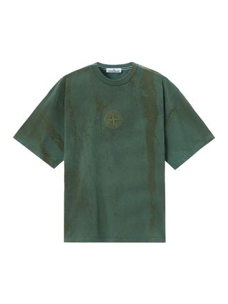 Stone Island Regular-fit Bark Tee print T-shirt