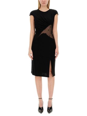 Givenchy 4 G Crepe And Tulle Dress