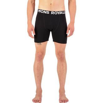 Mons Royale Hold Em Boxer Brief - Mens in Black Ii at Nordstrom, Size Medium