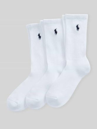 Polo Ralph Lauren Socken aus Baumwoll-Mix im 3er-Pack in Weiss, Gr&ouml;&szlig;e 1