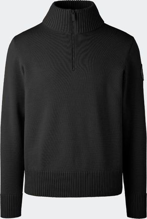 Canada Goose Chandail à fermeture éclair ¼ Rosseau (Hommes, Ozone Blue Heather, TTG)