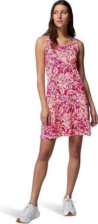 Columbia Freezertm III Dress Womens Dress Guava Pink Vacay Blooms Tonal : SM, Polyester/Elastane