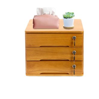 OEM Caja De Almacenamiento, Cajones Con Cerradura, Asas Ergon&oacute;micas, Madera