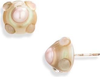 Isshī Atom Stud Earrings in Pearl at Nordstrom