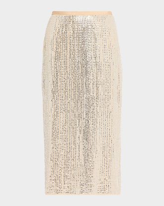 Rag & Bone Lili Beaded Midi Skirt