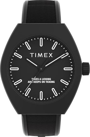 Timex 40mm Eco Ceramic Black/White Accents Unisex Watch