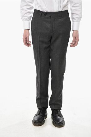 Corneliani Virgin Wool Trousers ACADEMY with Hidden Closure size 44