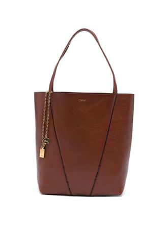 Chlo&eacute; Brown Spin Large Tote