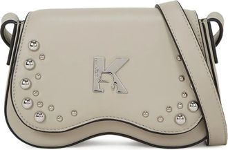 Karl Lagerfeld Borsa a tracolla mini con borchie - Toni neutri