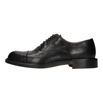 Cerbero Platte Schoenen - Heren - Nette schoenen - Zwart - 45 EU - Leer - Schoenen