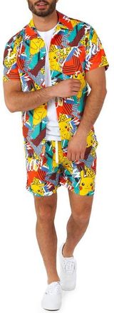 OppoSuits 2-Piece Pikachu Summer Set in Yellow at Nordstrom, Size Xx-Large