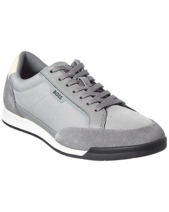 HUGO BOSS BOSS Hugo Boss Nitan Suede-Trim Sneaker