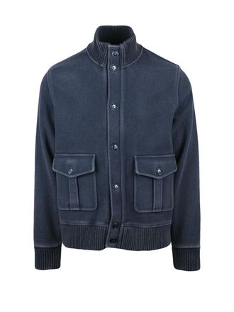 Circolo 1901 Navy Blue Virgin Wool Jacket