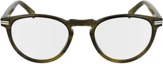 Lacoste L2966275 Acetate Round-Frame Eyeglasses - Olive