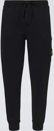 Stone Island Compass cotton fleece sweatpants