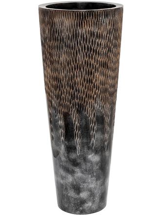 Baq Hoher Blumentopf Luxe Lite Universe Comet Partner Straight &oslash; 36/ H 90 cm - Bronze