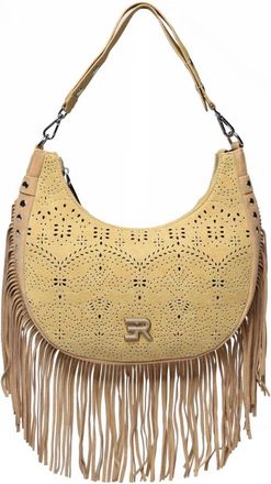 Ermanno Scervino Hobo Terra Canvas Sangallo - Dames - Schoudertassen - Beige - ONE Size - Leer - Tassen