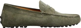 Tod's Gommino Moccasin - Heren - Loafers - Groen - 41 EU - Leer - Schoenen