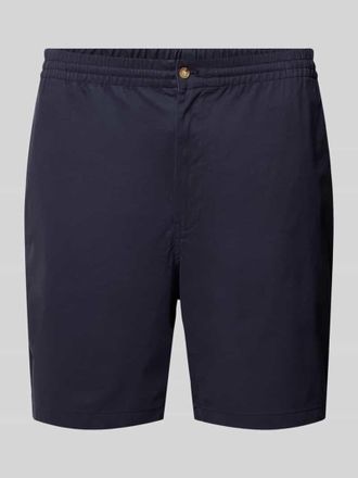 Ralph Lauren PLUS SIZE Shorts in unifarbenem Design in Marine, Gr&ouml;&szlig;e XXXL